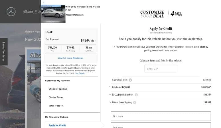 Value your trade-in online with Albany Motorcars