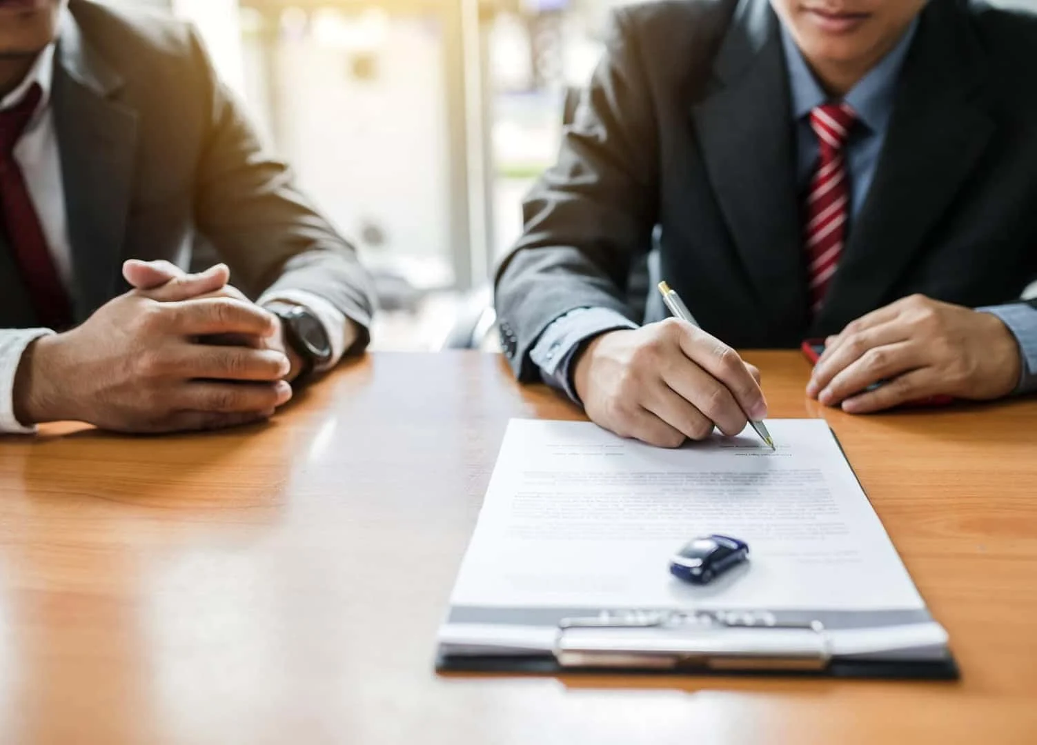 Finance consultation at Albany Motorcars