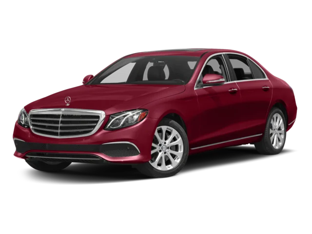 Red 2018 Mercedes-Benz E-300 sedan