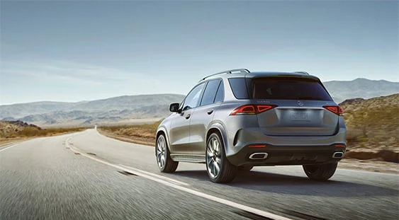 Mercedes-Benz vehicle on the road with confidence