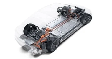 Cutaway model of an EQ electric drive system