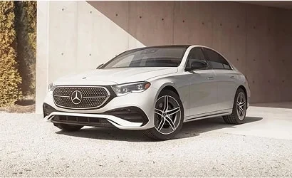 Parked Mercedes-Benz sedan with mild hybrid EQ Boost