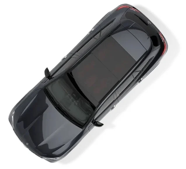 Overhead view of a Mercedes-Benz GLE Hybrid